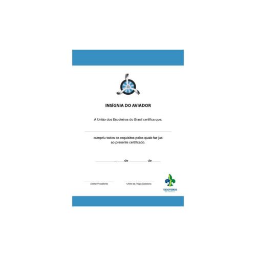 Certificado de Insígnia Aviador